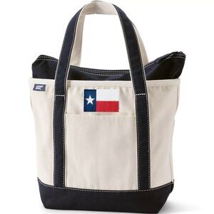 Lands End Medium Canvas Tote w Texas State Flag